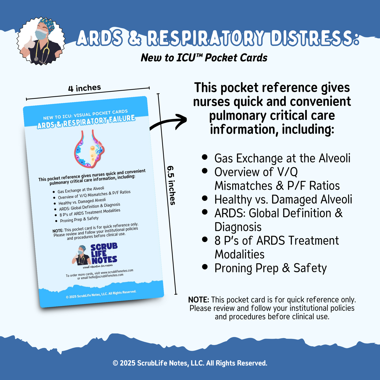 ARDS & Respiratory Failure Pocket Card