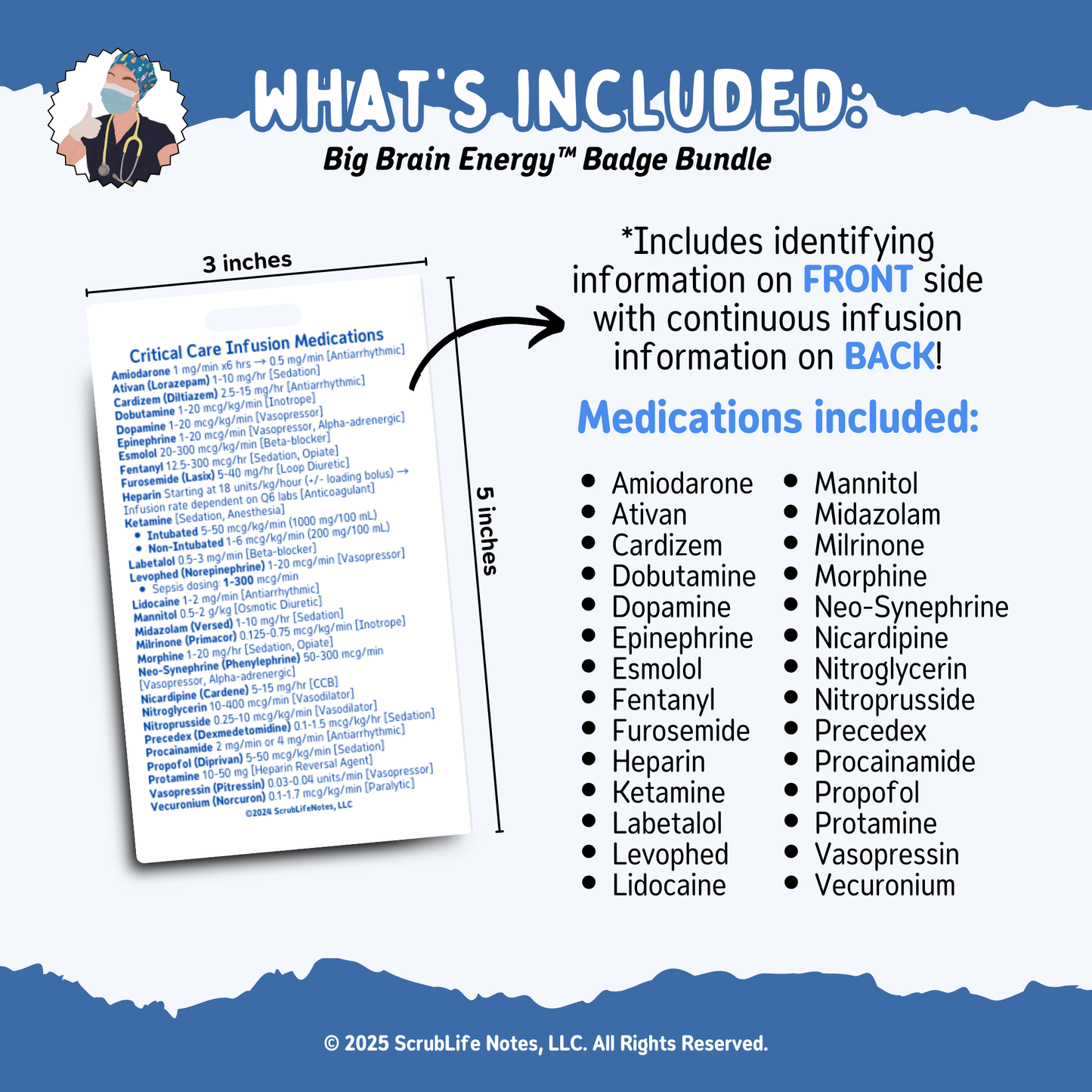 ICU Infusions Badge Buddy Bundle
