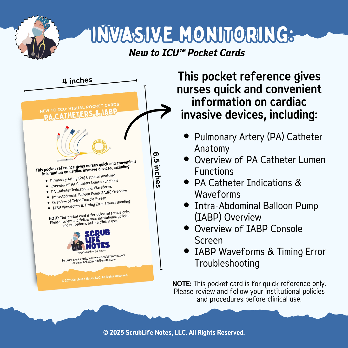 PA Catheters & IABP Pocket Card
