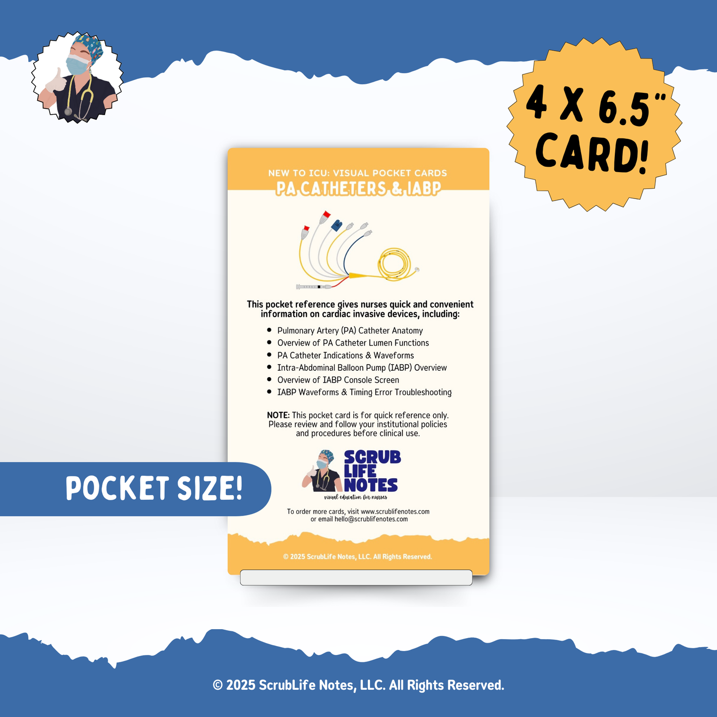 PA Catheters & IABP Pocket Card