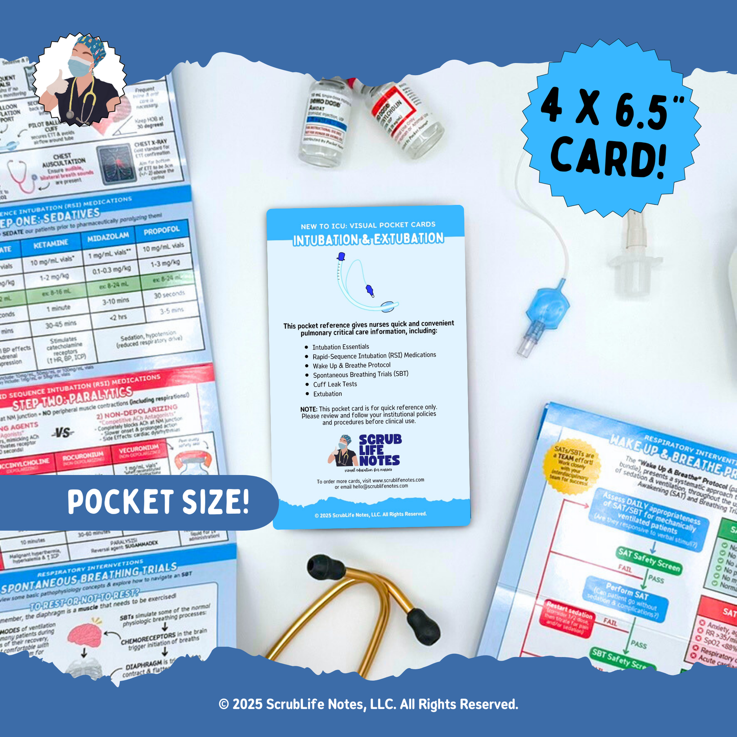 Intubation & Extubation Pocket Card