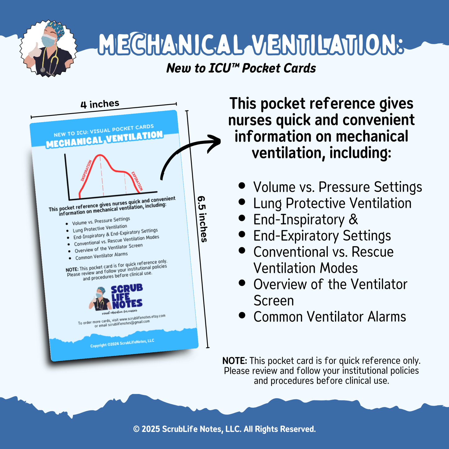Mechanical Ventilation Pocket Card