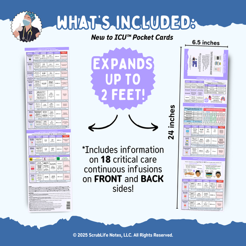 Continuous Infusions Pocket Card – ScrubLifeNotes®