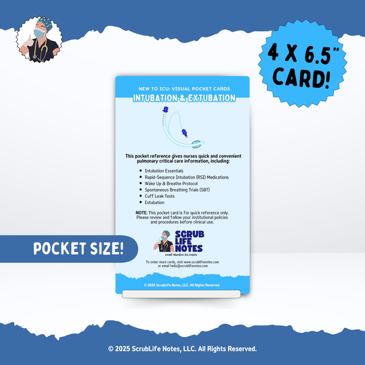 Intubation & Extubation Pocket Card